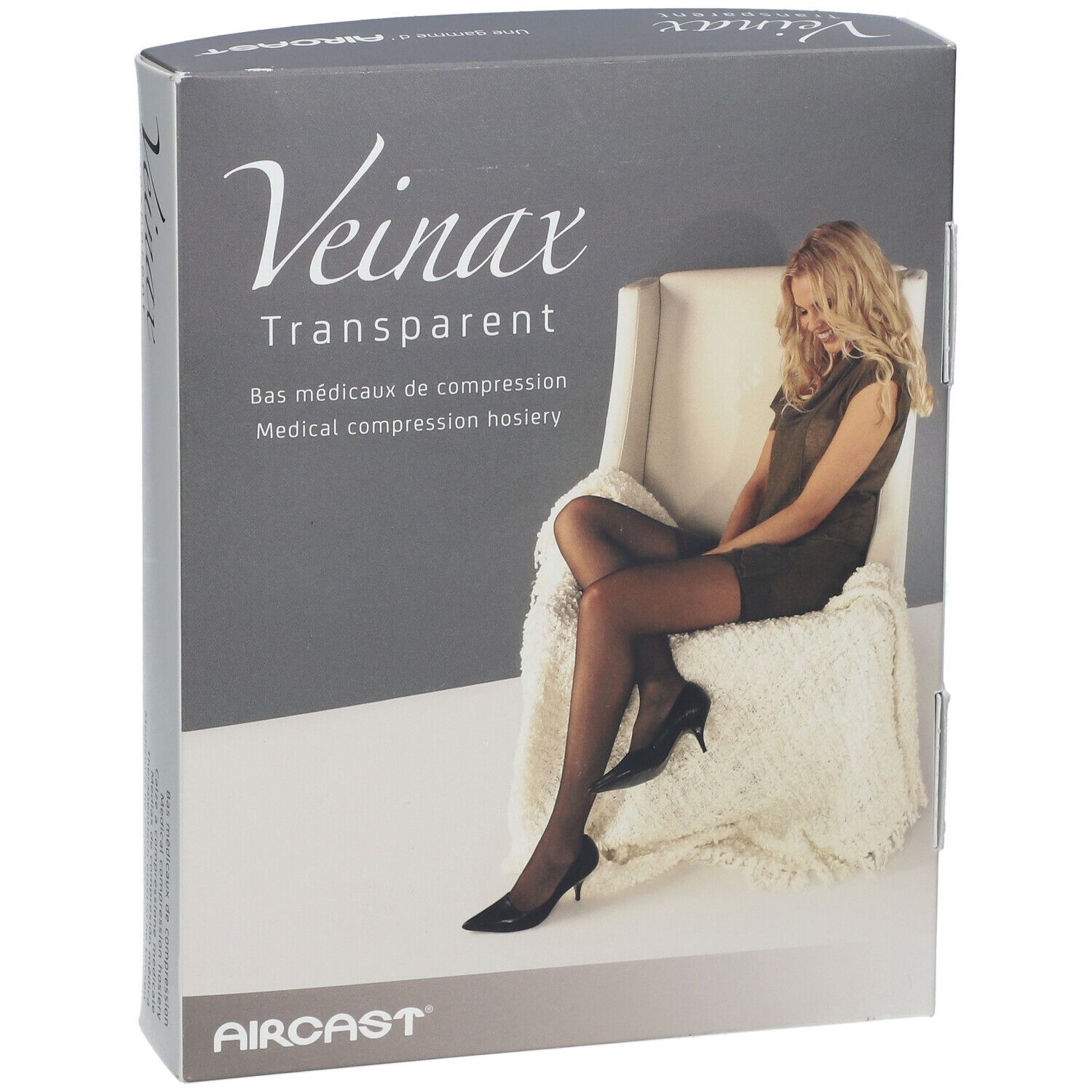 Veinax Mi-Bas Genou Transparent Noir Classe 2 Taille 3