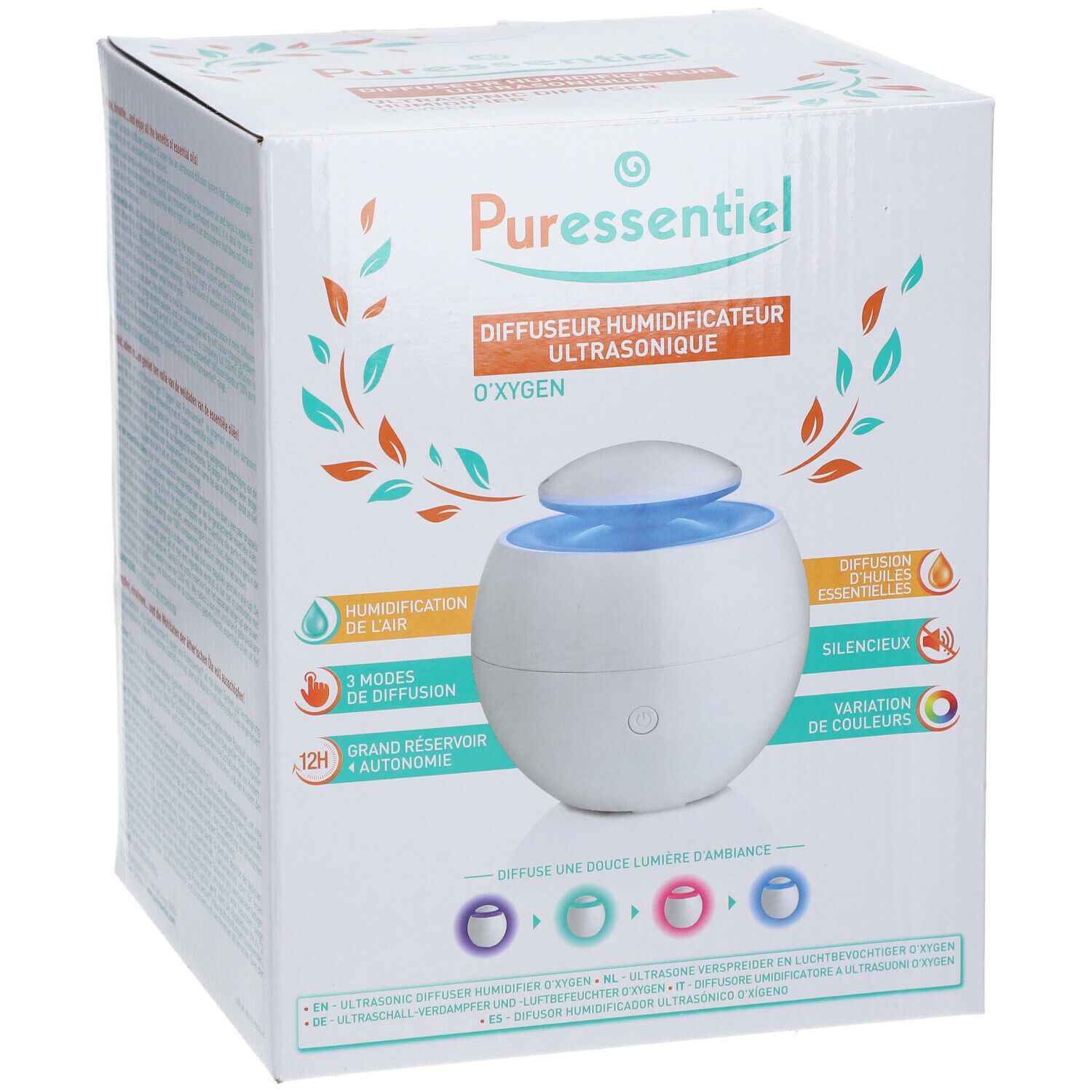 Puressentiel Diffuseur Humidificateur Ultrasonique O'XYGEN