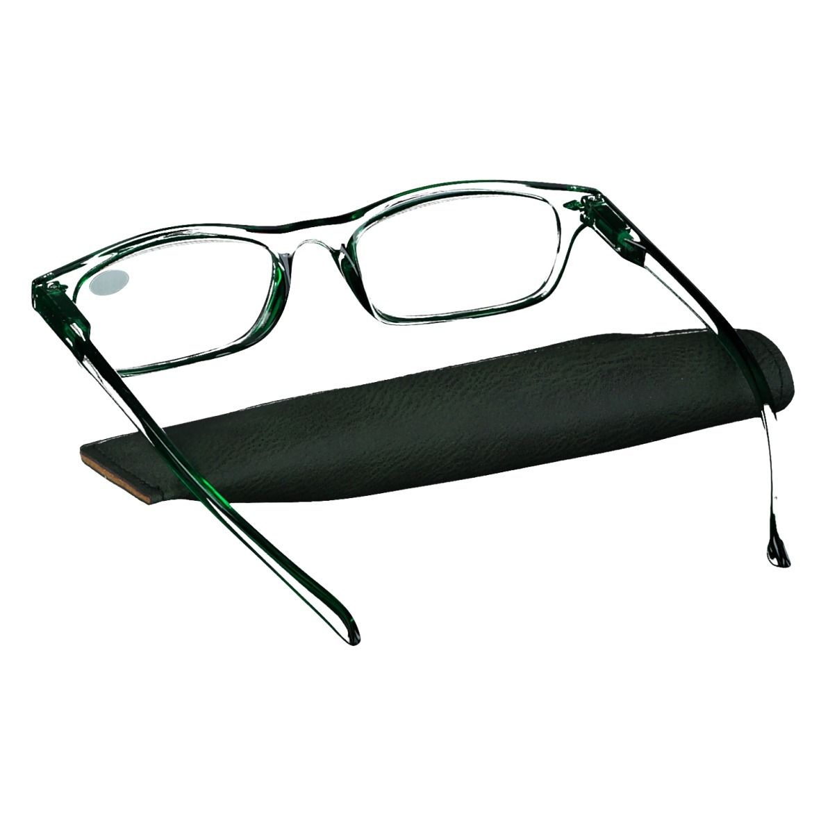 pharmaGLASSES® Lunettes de lecture Vert +3.00