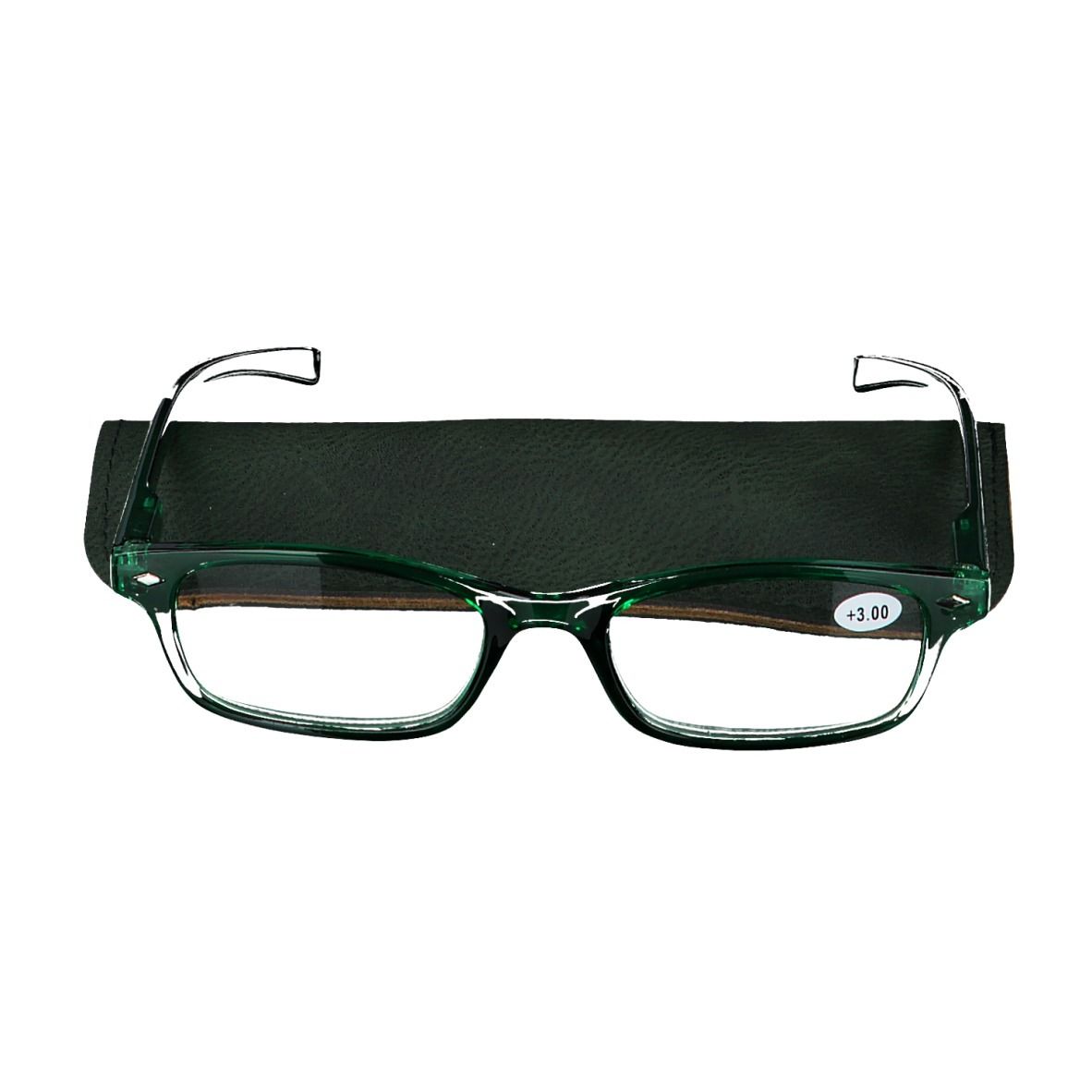 pharmaGLASSES® Lunettes de lecture Vert +3.00
