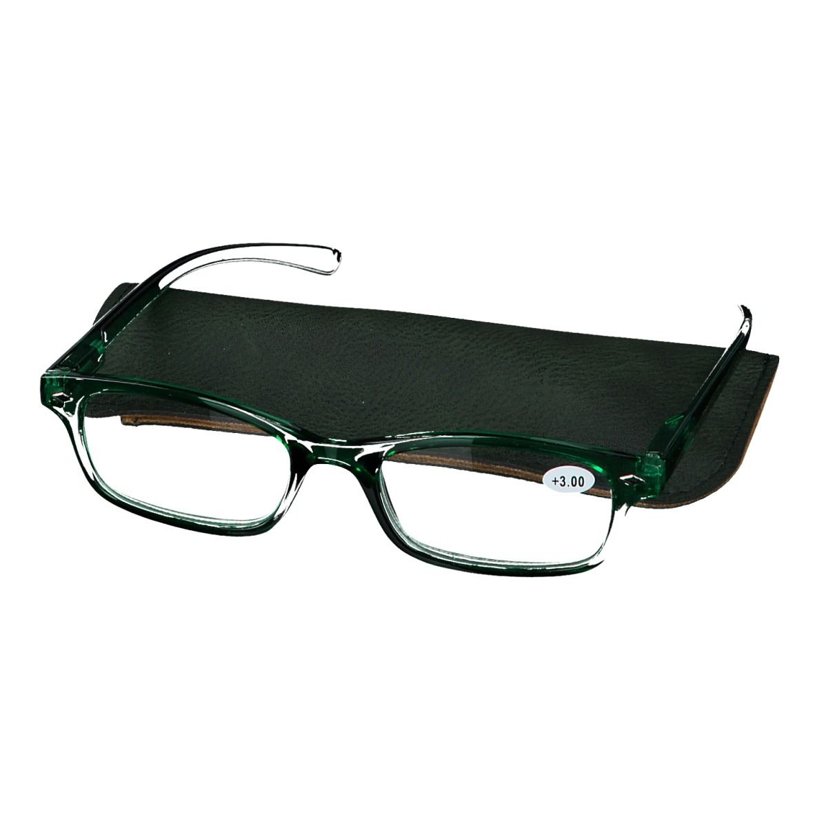 pharmaGLASSES® Lunettes de lecture Vert +3.00