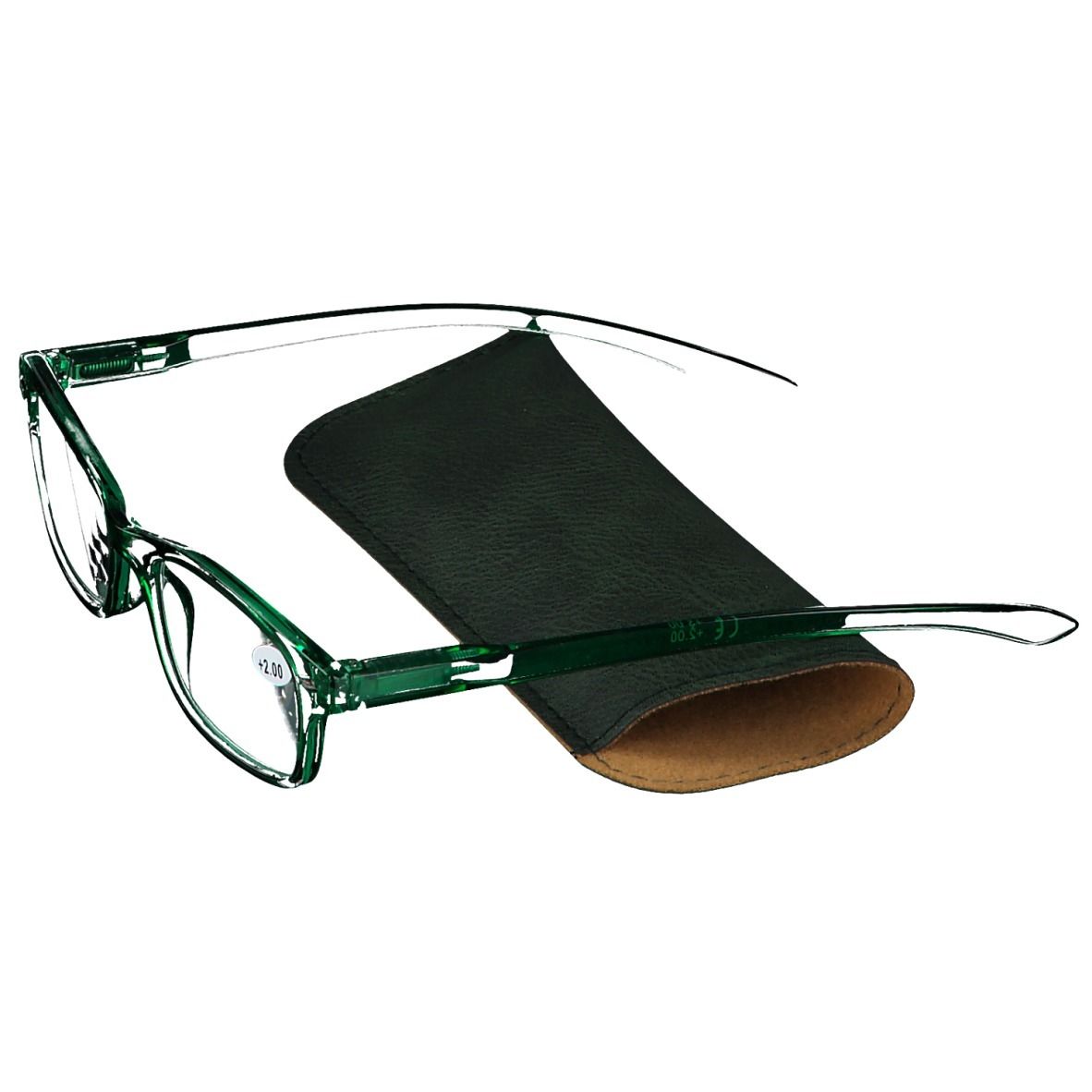 pharmaGLASSES® Lunettes de lecture Vert +2.00