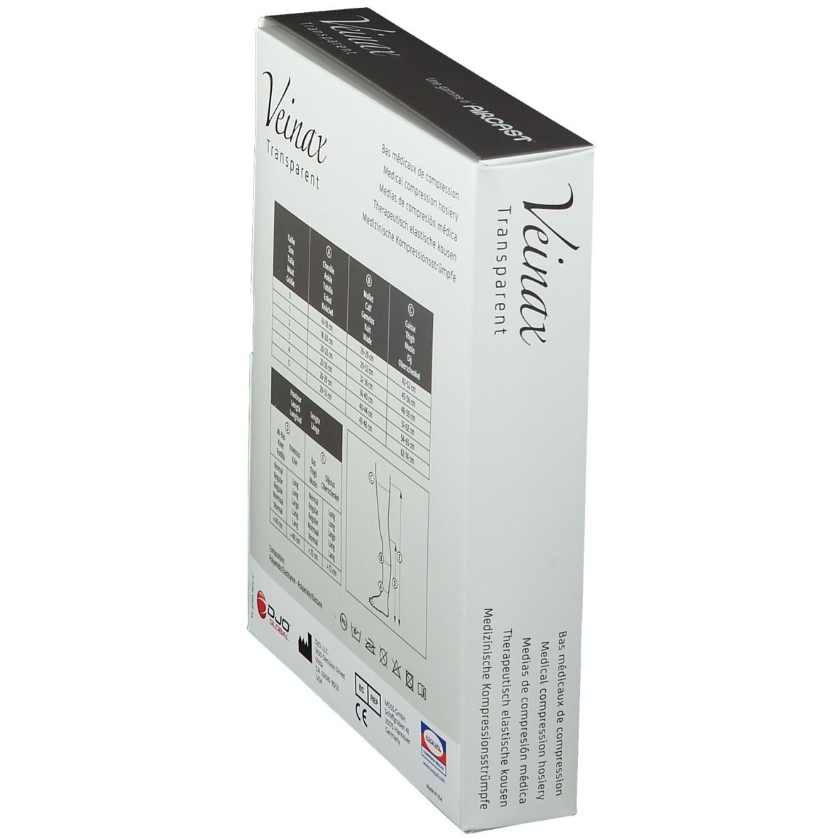 Veinax Transparent Collant de compression Classe 2 Taille 2 Beige