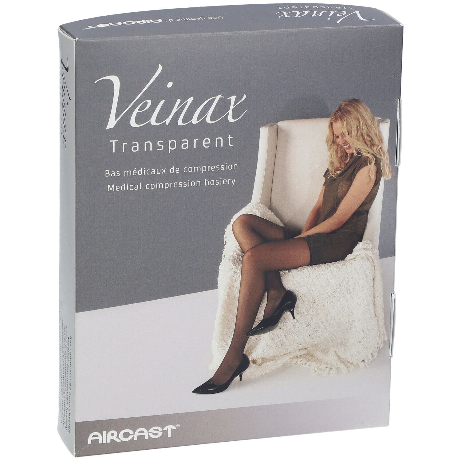 Veinax Transparent Collant de compression Classe 2 Taille 2 Nuage