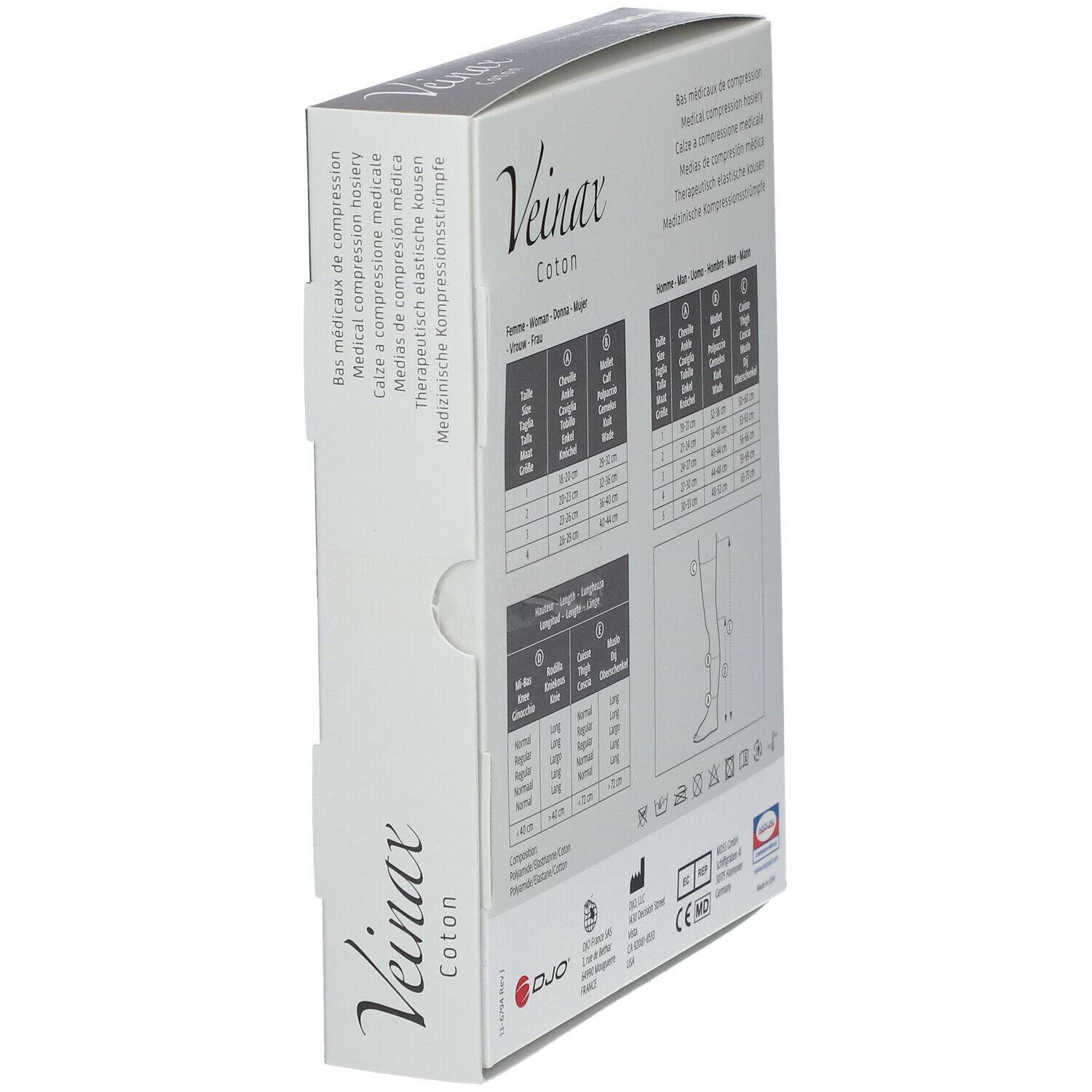 Veinax Bas Coton Homme Noir Class 2 Taille 2