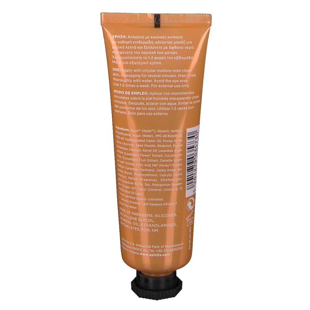 Apivita Gommage Visage Exfoliation Douce avec Abricot
