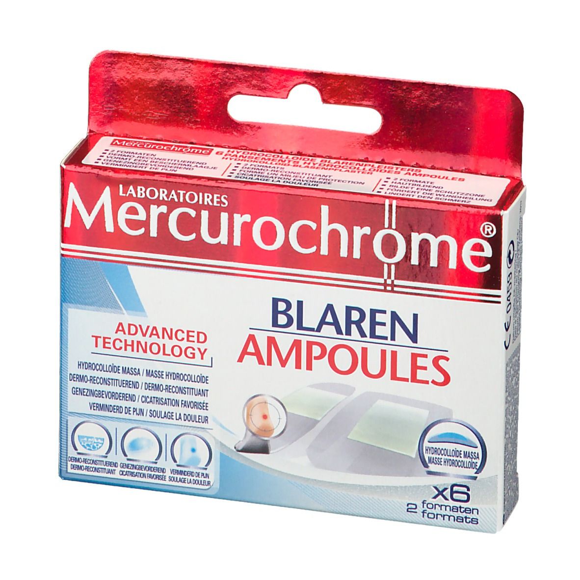 Mercurochrome® Pansements Ampoules Hydrocolloïde