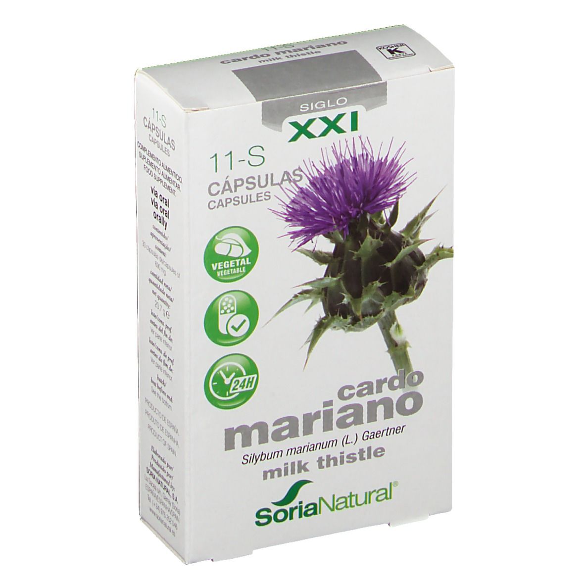 Soria Natural Silybum Marianum Xxi 300 mg
