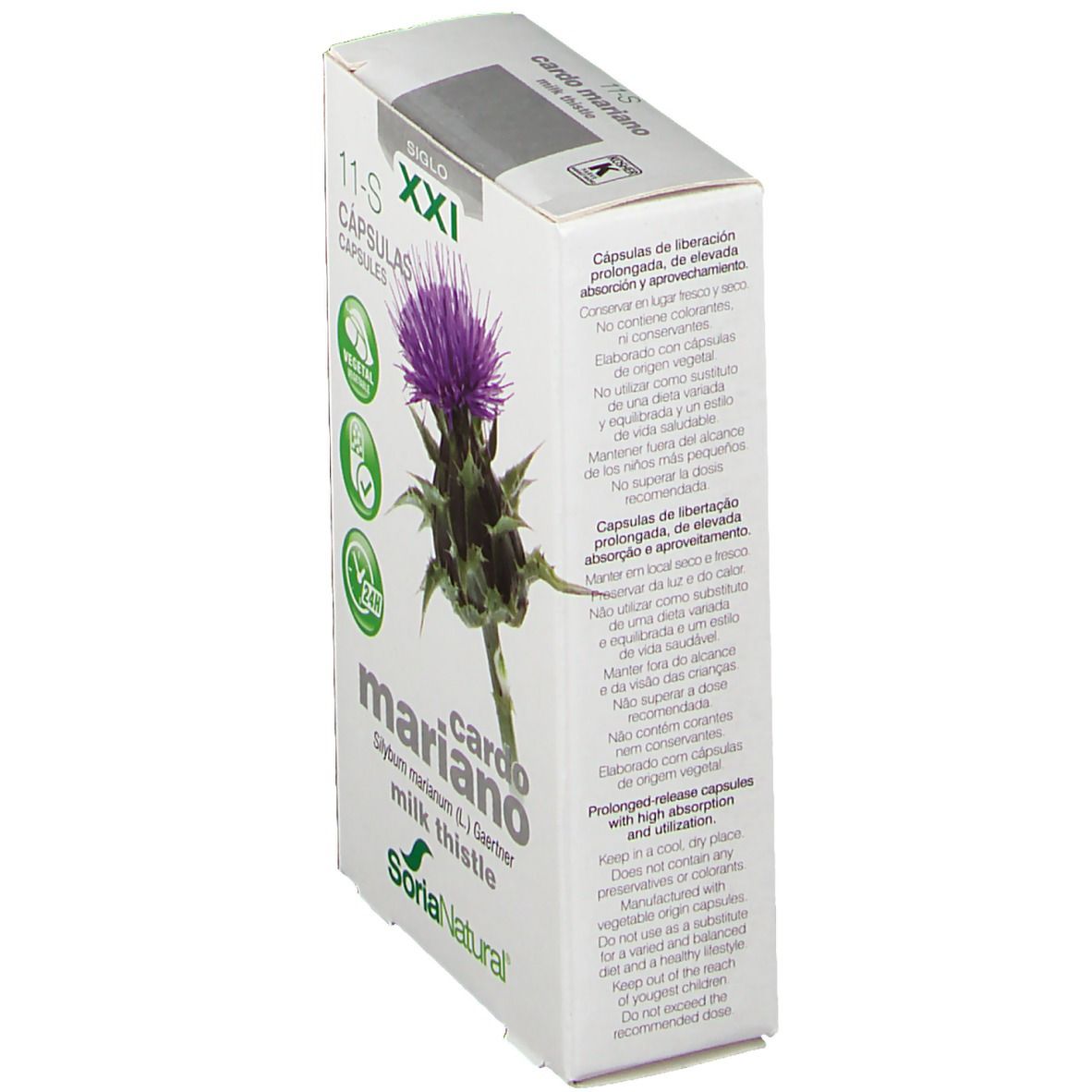 Soria Natural Silybum Marianum Xxi 300 mg