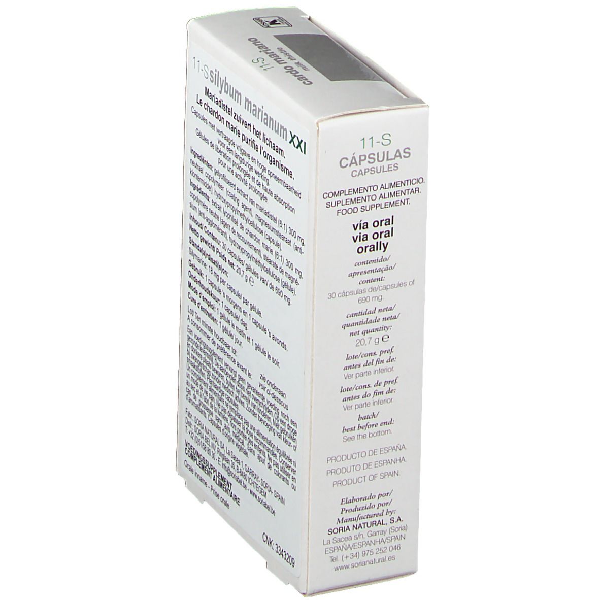 Soria Natural Silybum Marianum Xxi 300 mg