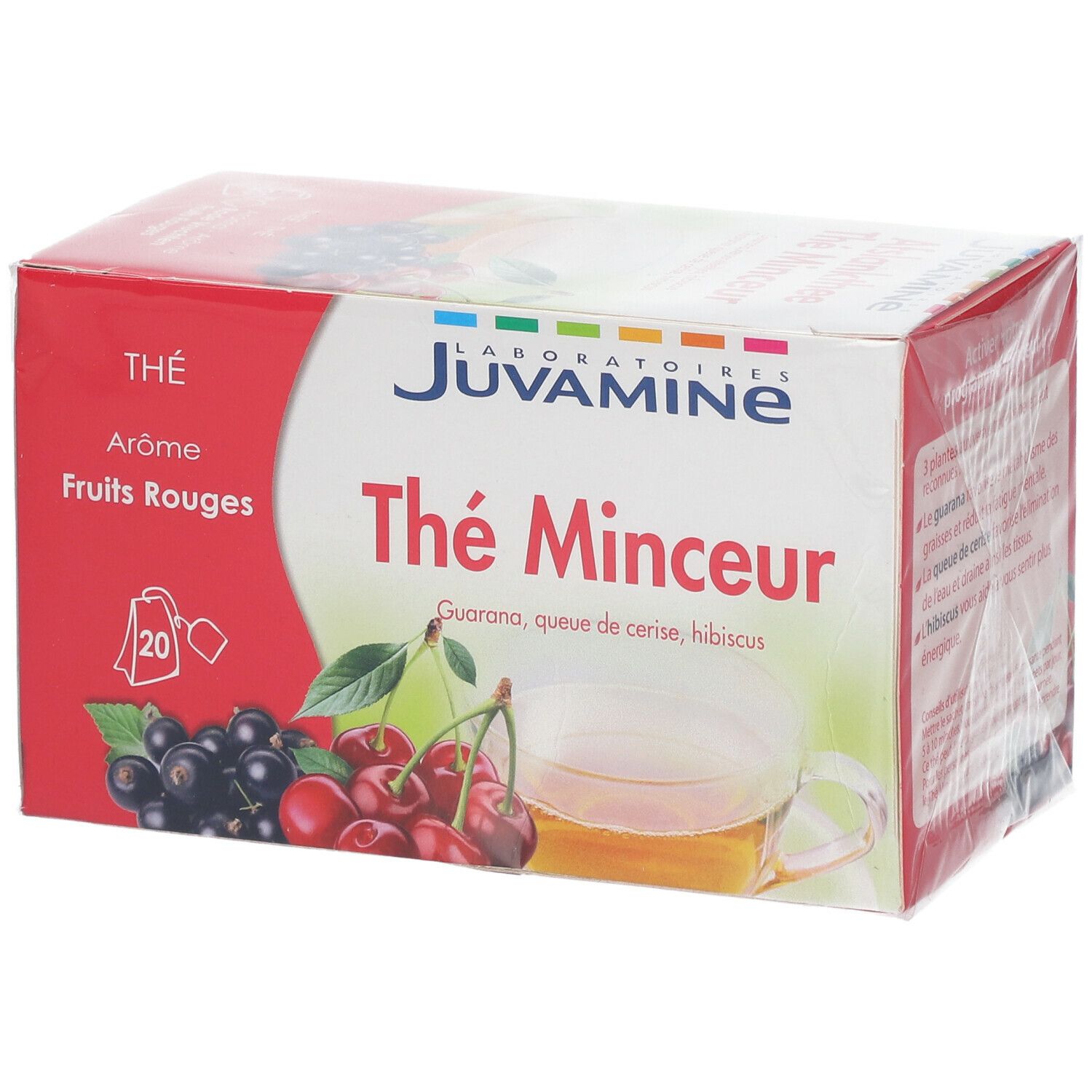 JUVAMINE Thé Minceur Fruits rouges Bio 20 pc(s) - Redcare Pharmacie