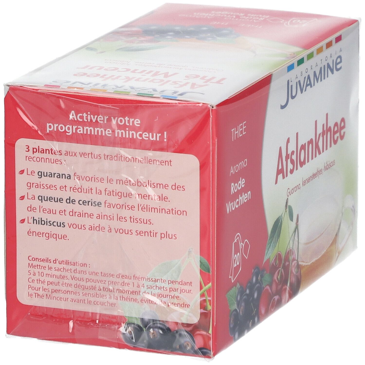 JUVAMINE Thé Minceur Fruits rouges Bio