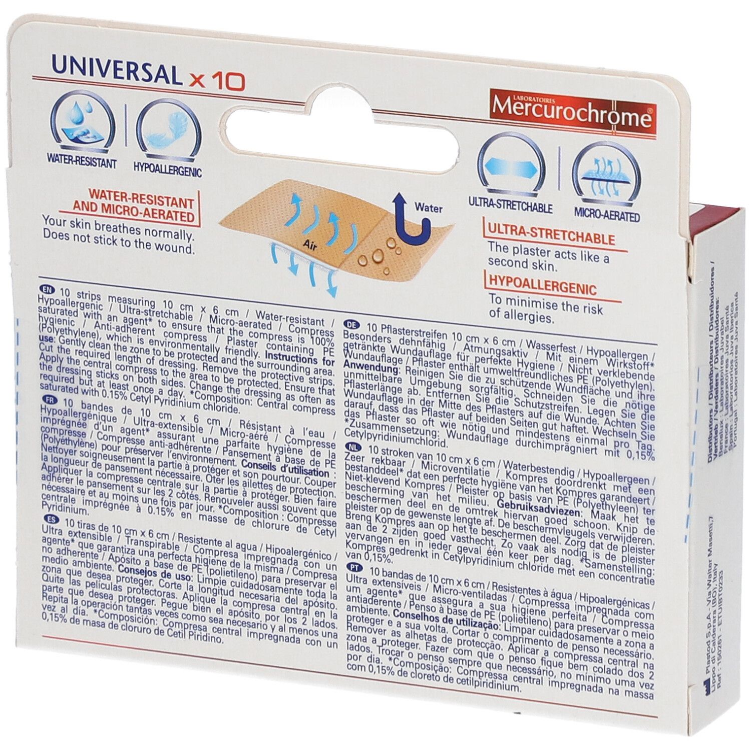 Mercurochrome® Bande Universal Premium Protection