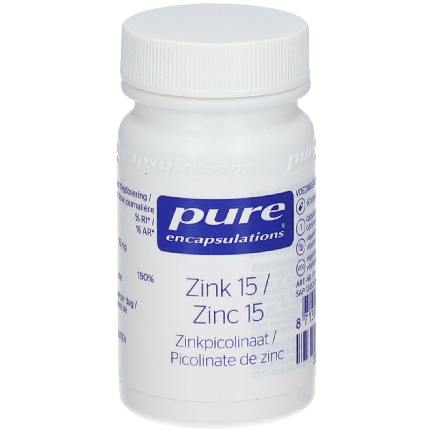 Pure Encapsulations Zinc 15 mg