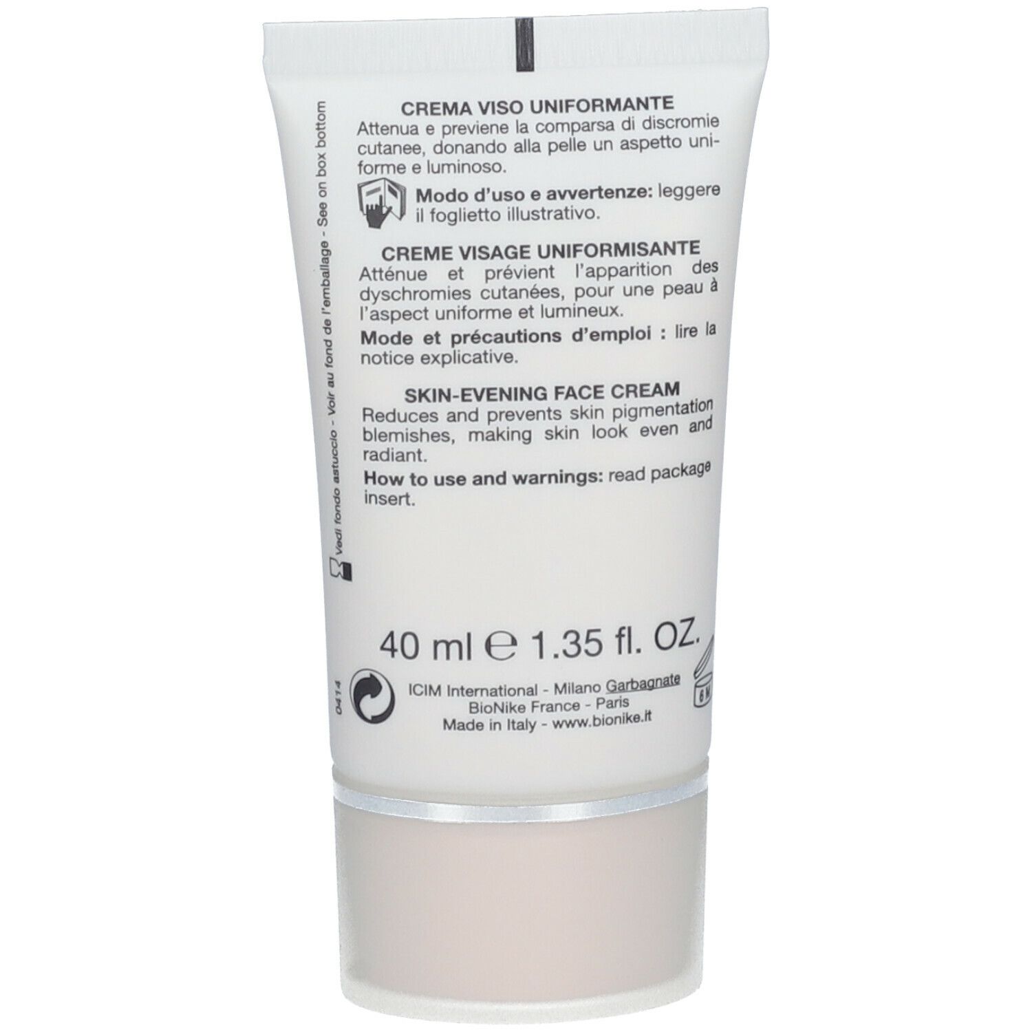 BioNike DEFENCE B-LUCENT CREME VISAGE UNIFORMISANTE SPF 15