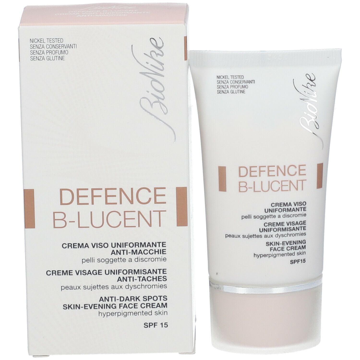 BioNike DEFENCE B-LUCENT CREME VISAGE UNIFORMISANTE SPF 15