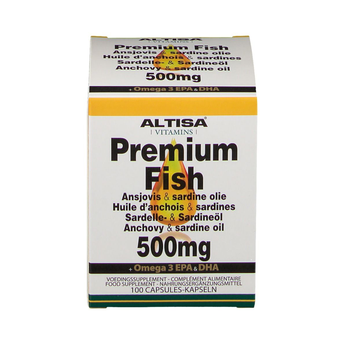 Altisa Premium Fish 500 mg Omega 3 EPA & DHA