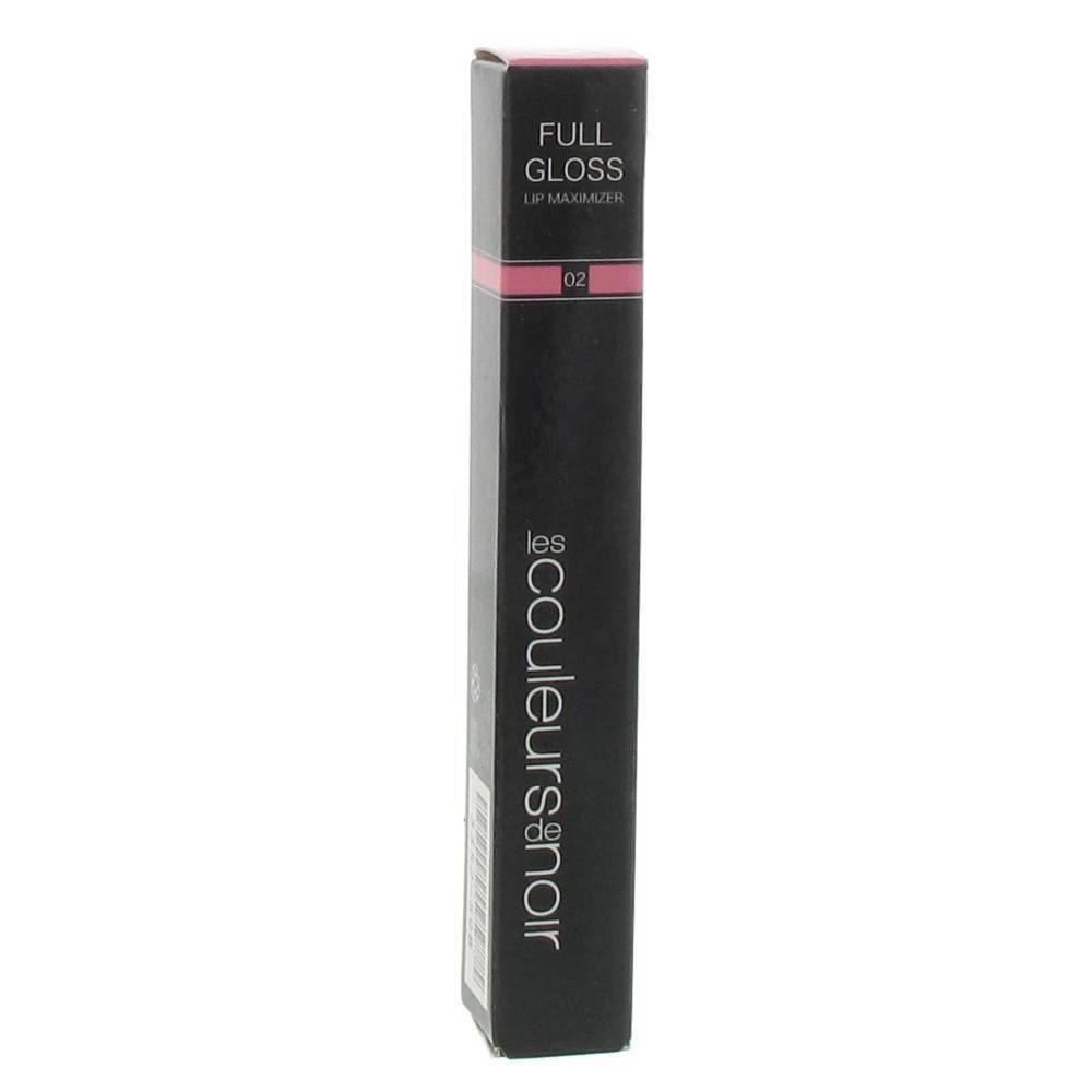 Emballage noir avec informations produit. Bande rose avec inscription "02". Logo Les Couleurs de Noir.