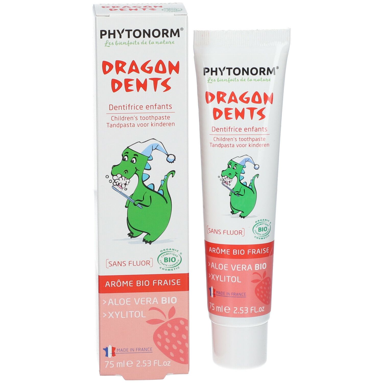 Phytonorm® Dragondents Dentifrice enfants arôme fraise