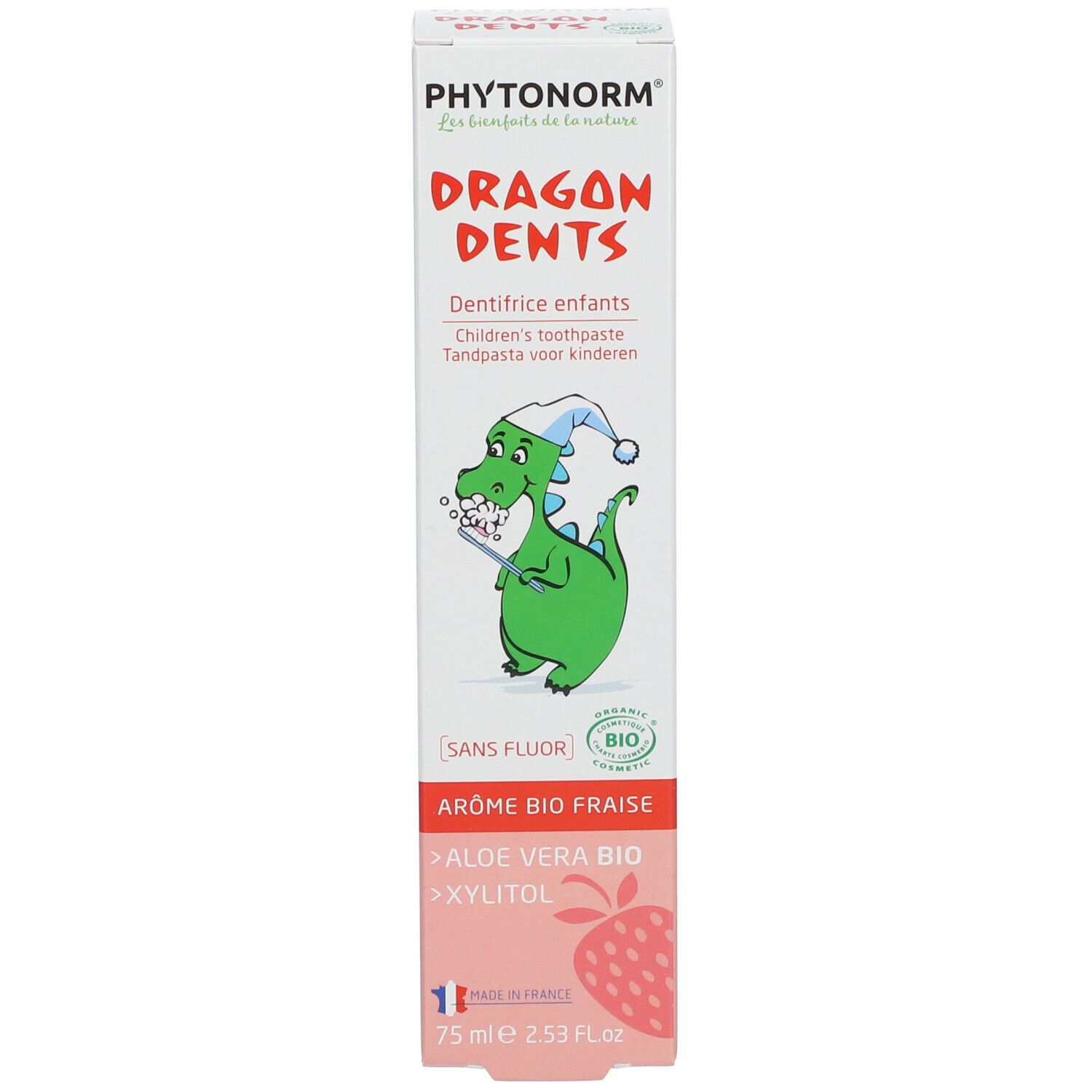 Phytonorm® Dragondents Dentifrice enfants arôme fraise