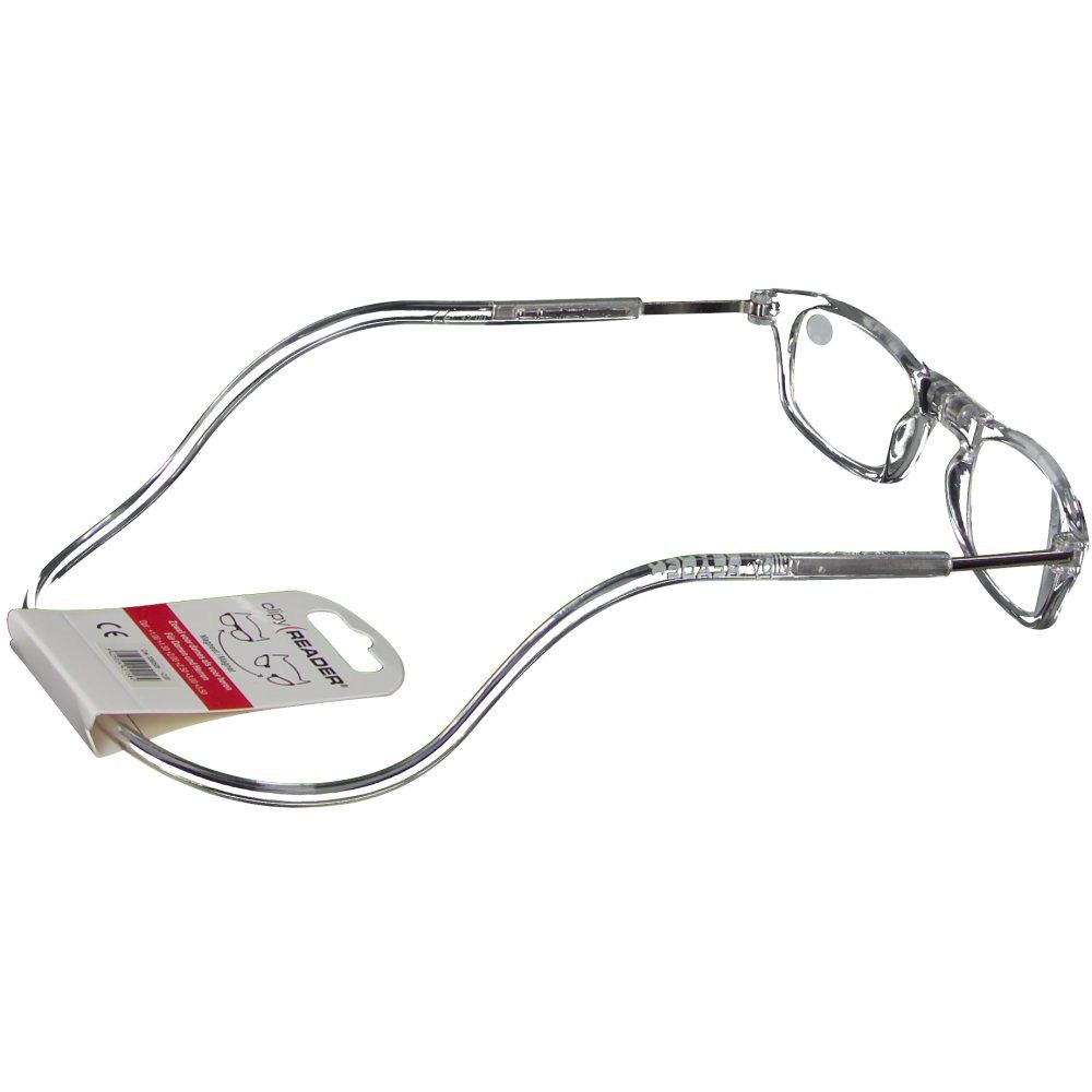 CLIPYREADER® Lunettes de lecture avec un aimant Transparent +2.00