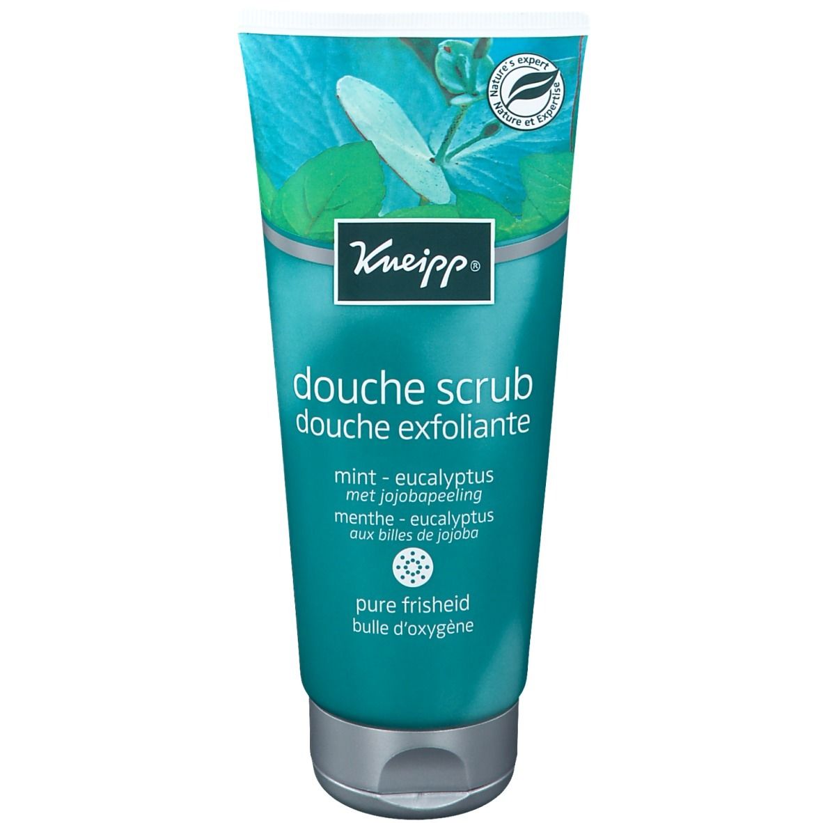 Kneipp® Douche Exfoliante Bulle d’oxygène - Menthe Eucalyptus aux billes de jojoba