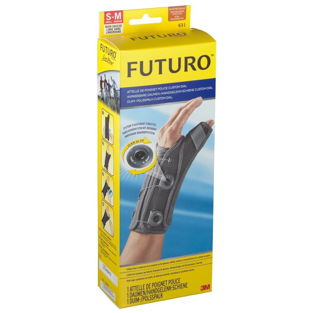 Futuro Custom Dial Attelle Au Poignet Et Pouce Gauche S/M 631