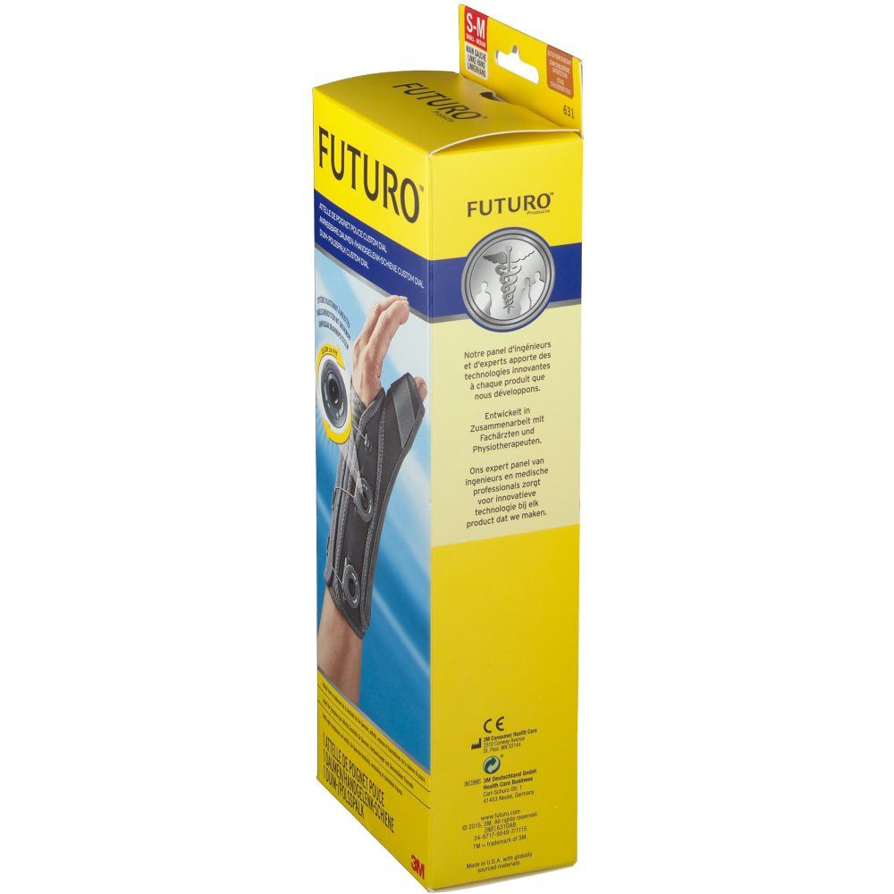 Futuro Custom Dial Attelle Au Poignet Et Pouce Gauche S/M 631
