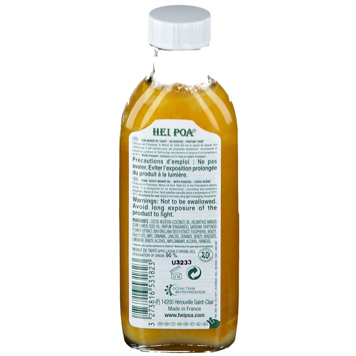 HEI POA Pure Monoï Tahiti Roucou