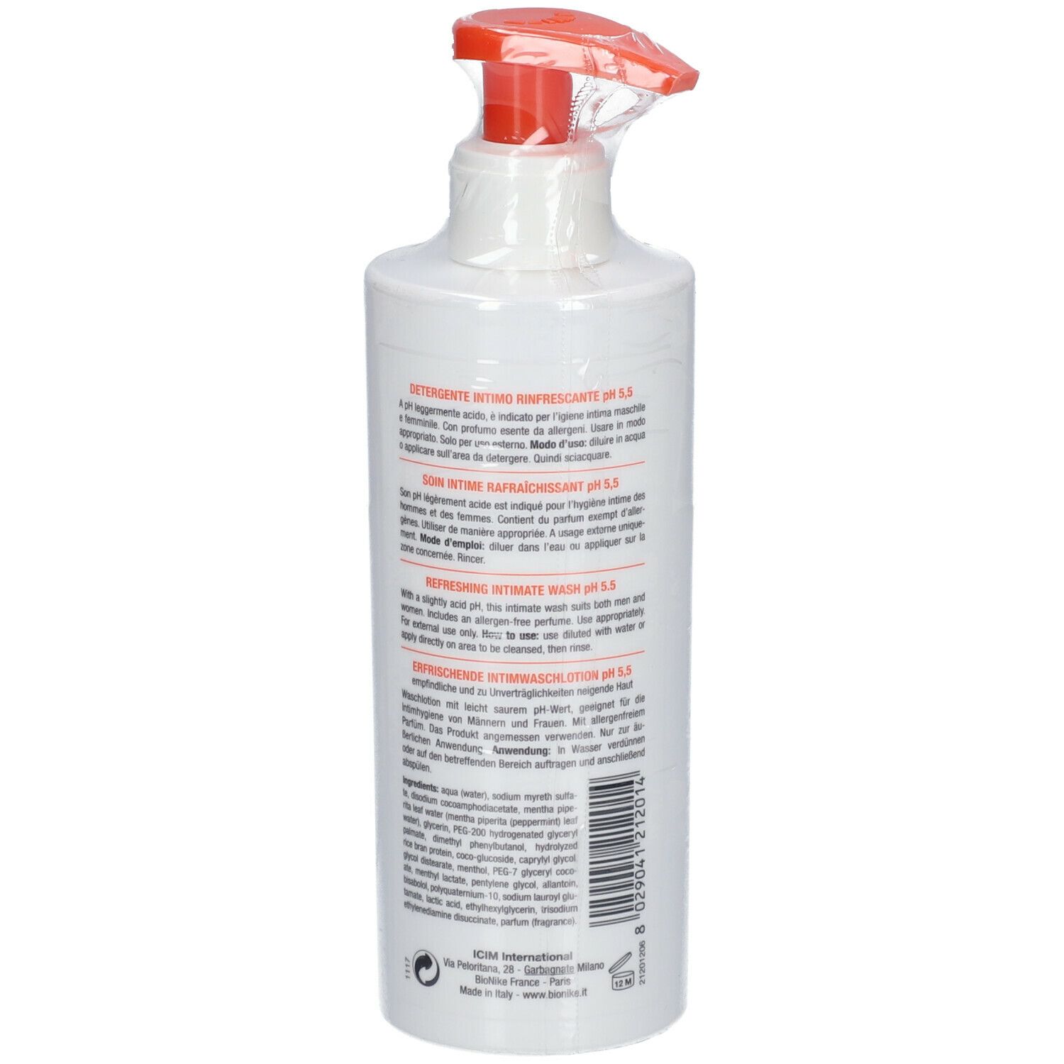 BioNike TRIDERM INTIMATE Soin intime rafraîchissant  pH 5.5