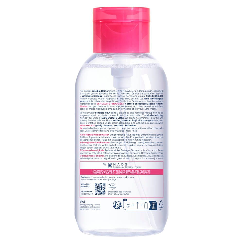 Bioderma Créaline H2O Eau Micellaire Démaquillante Nettoyante avec Pompe Inversée