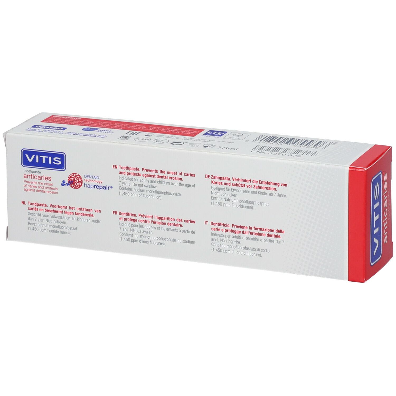 Vitis Dentifrice Protection Caries