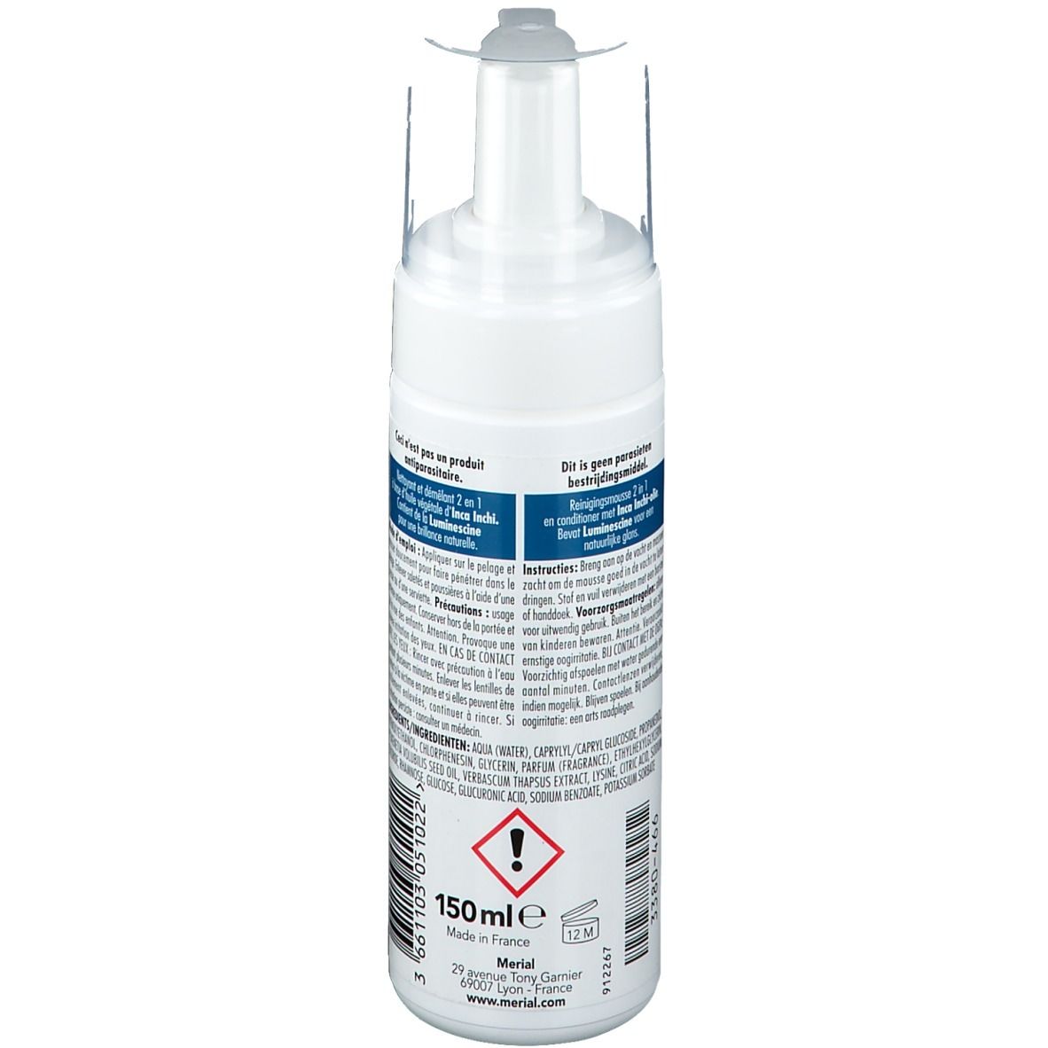 FRONTLINE® PET CARE Mousse nettoyante 2 en 1 150 ml Redcare Pharmacie