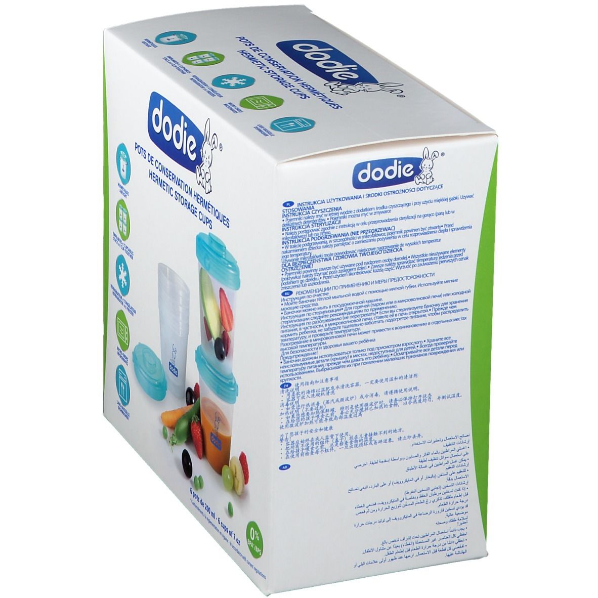 Dodie® Pots de conservation hermétiques