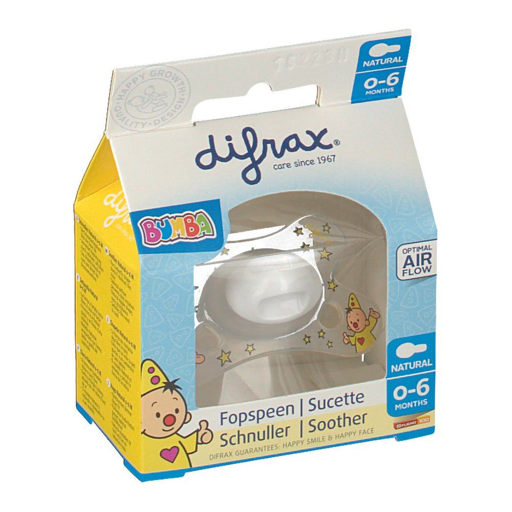 Difrax Natural Sucette Bumba 0-6 Mois