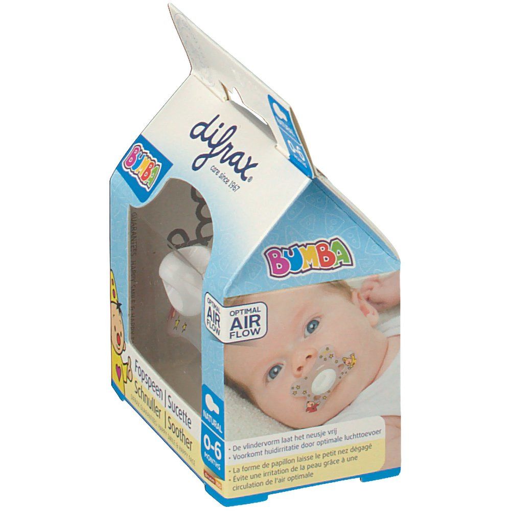 Difrax Natural Sucette Bumba 0-6 Mois