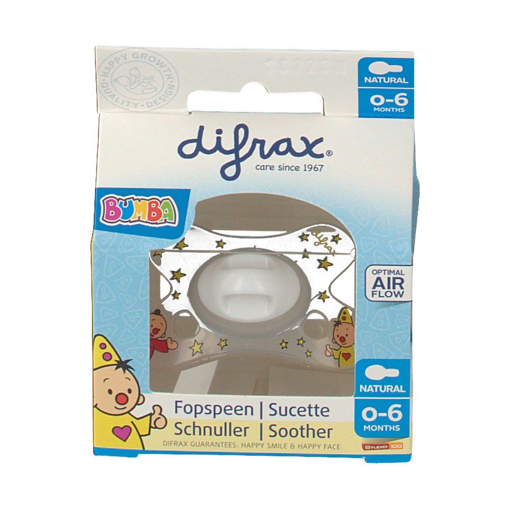 Difrax Natural Sucette Bumba 0-6 Mois