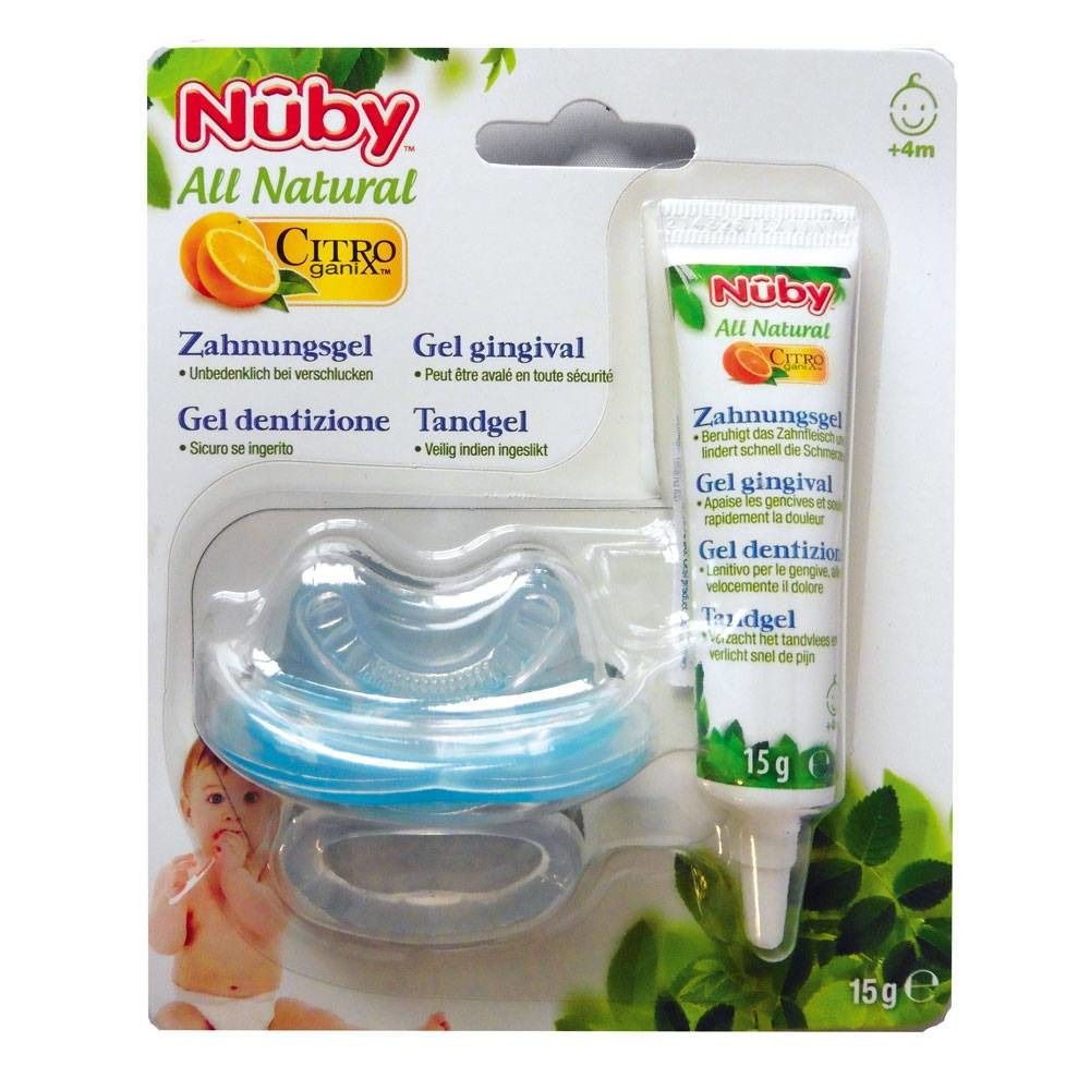 Nûby Gel gingival + Gum-eez 4m+