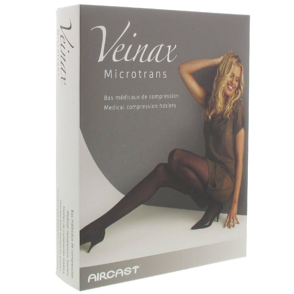 Veinax Microfibre Mi-bas/chaussette de compression Classe 2 Beige Taille 5 Longue