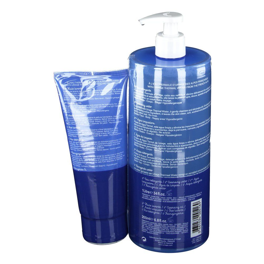 Uriage Eau nettoyante + Huile lavante