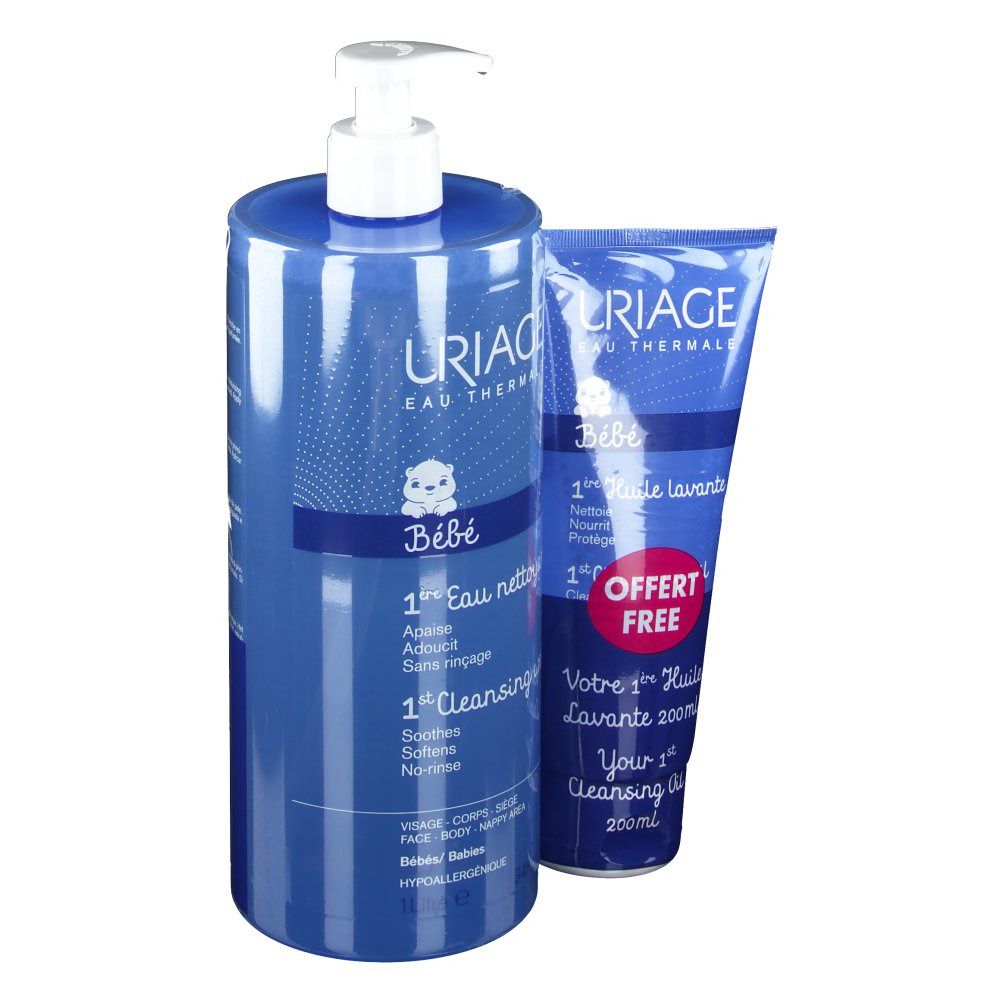 Uriage Eau nettoyante + Huile lavante