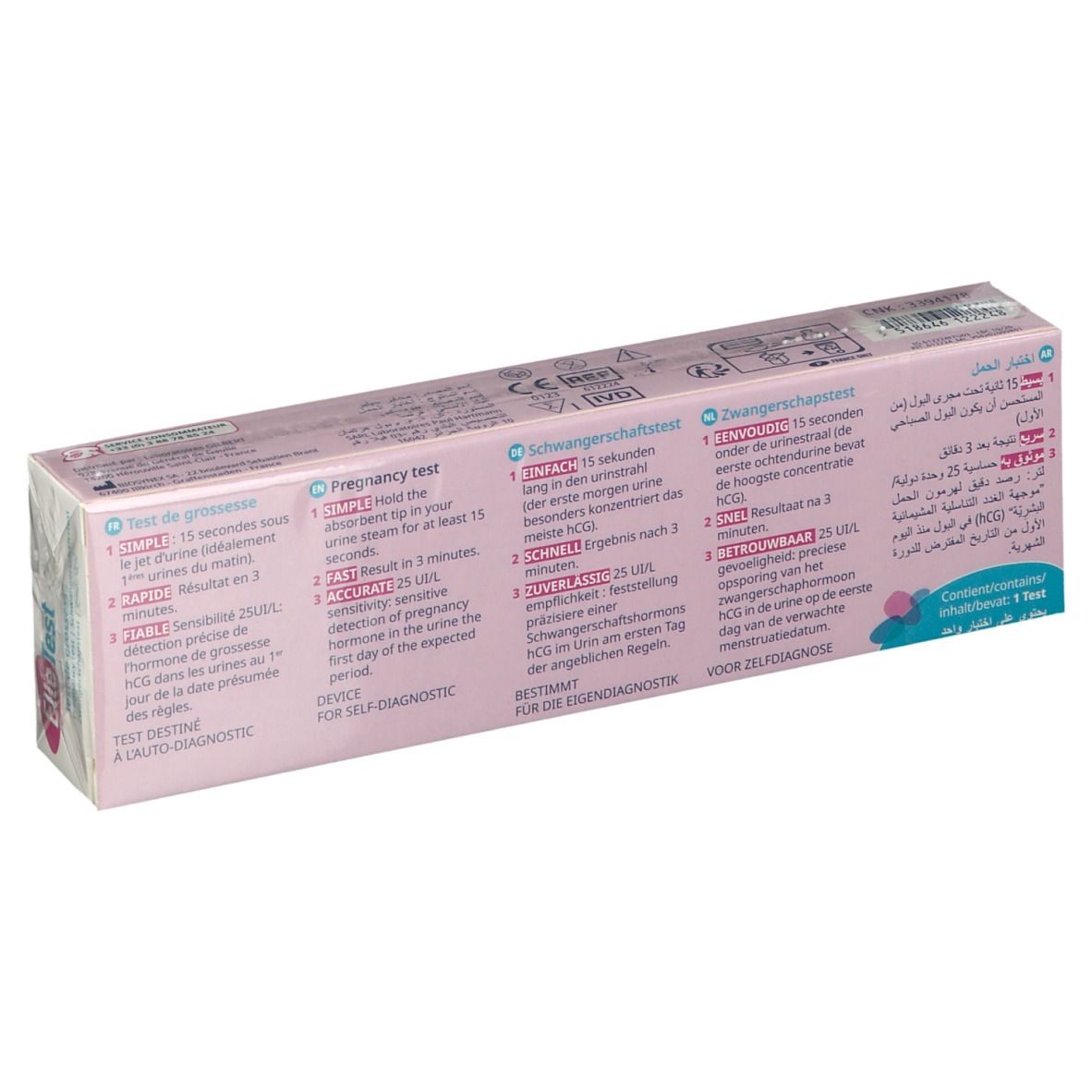 ElleTest Test de Grossesse 1 pc(s) - Redcare Pharmacie