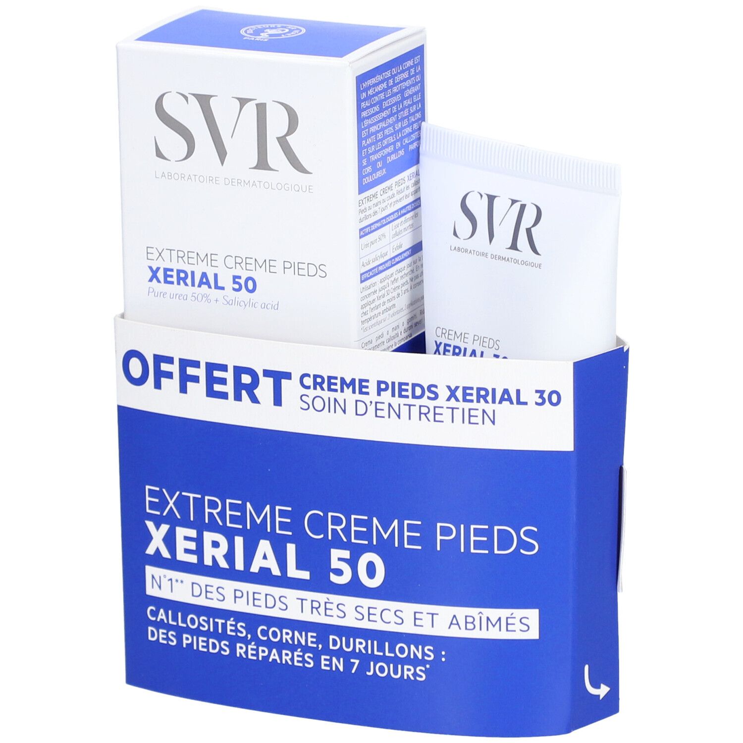 SVR Promopack Xerial 50 Crème Extrême Pieds Sèches + Xerial 30 Pieds Secs et Abîmés