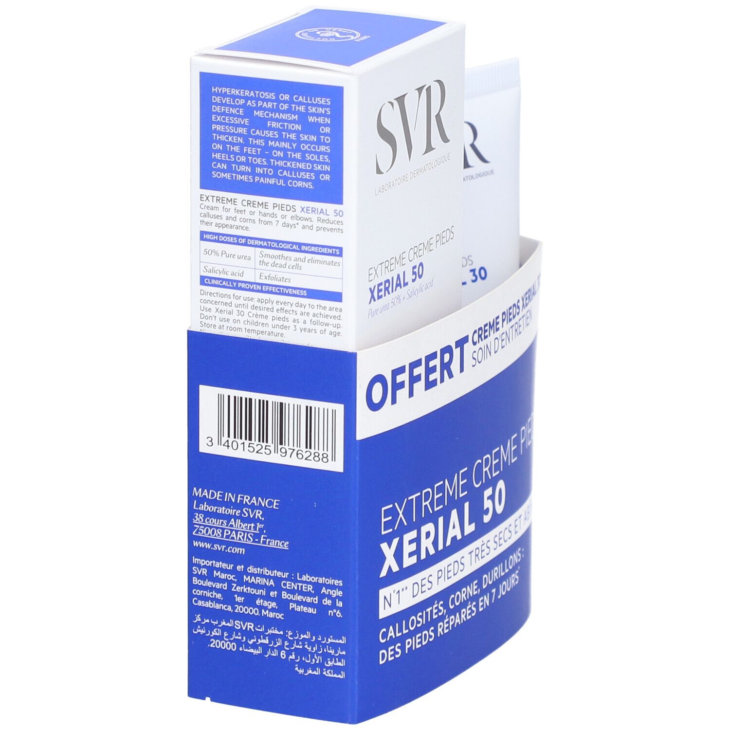 SVR Promopack Xerial 50 Crème Extrême Pieds Sèches + Xerial 30 Pieds Secs et Abîmés
