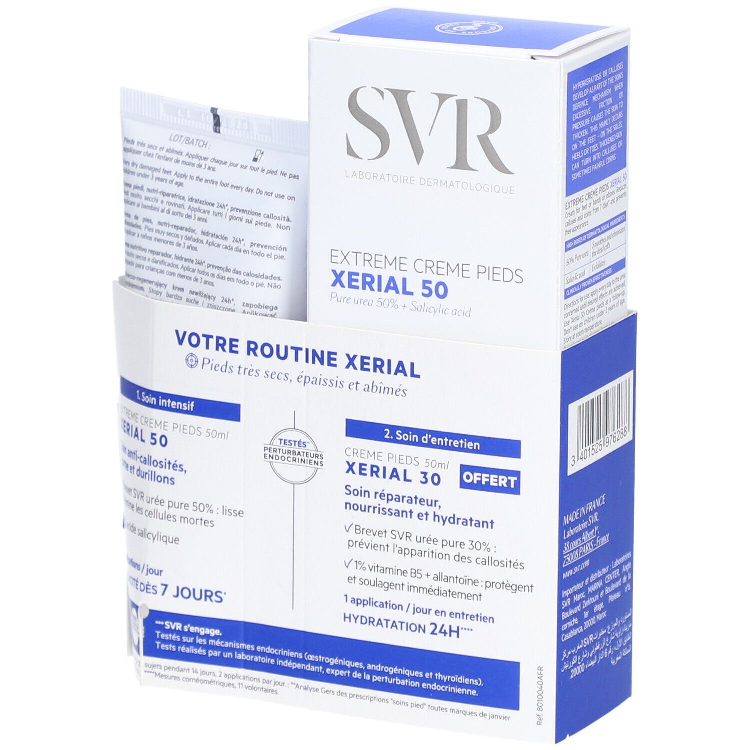 SVR Promopack Xerial 50 Crème Extrême Pieds Sèches + Xerial 30 Pieds Secs et Abîmés
