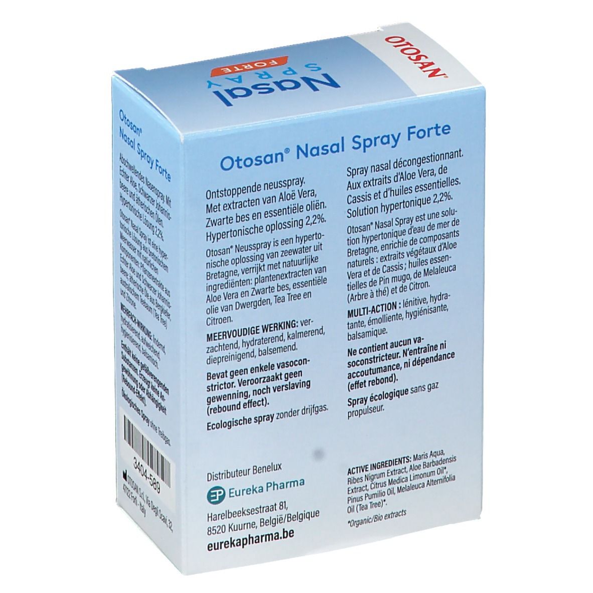 Spray nasal naturel pour enfants Otosan® sans effet d'habituation