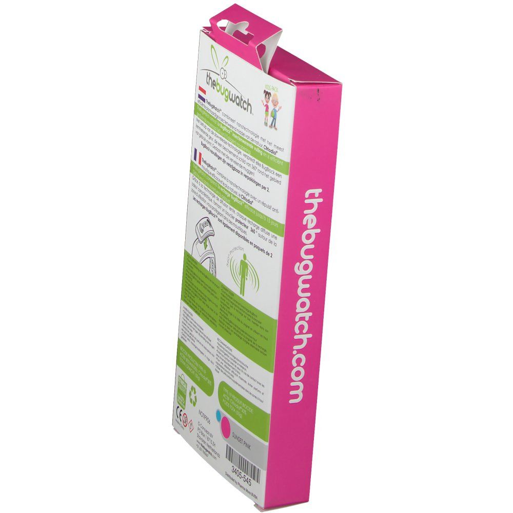 Bug Watch Bracelet Anti-Moustique Kids Sunset Pink