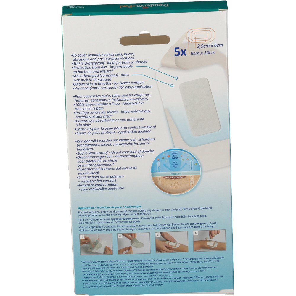 3M Tegaderm™+Pad 6 x 10 cm