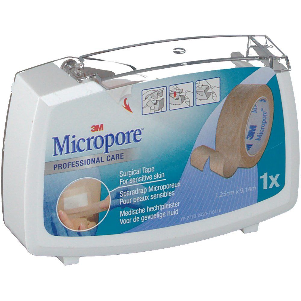 3M™ Micropore™ Sparadrap microporeux couleur peau (1,25 cm x 9,1 m)