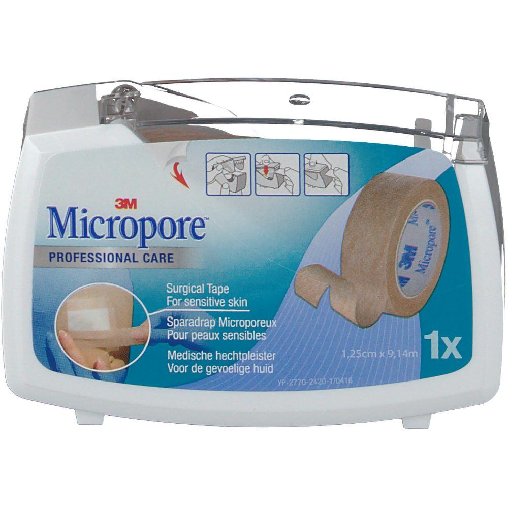 3M™ Micropore™ Sparadrap microporeux couleur peau (1,25 cm x 9,1 m)